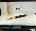 New 2023 Replica Meisterstuck Around the World in 80 Days Doue Fountain Pen Gold cap